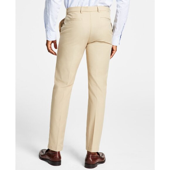 Lauren Ralph Lauren Mens Classic-Fit Cotton Stretch Dress Pants Beige 42x32 B4HP - Picture 2 of 5